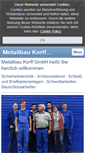 Mobile Screenshot of metallbau-korff.com