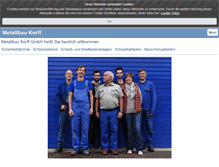 Tablet Screenshot of metallbau-korff.com